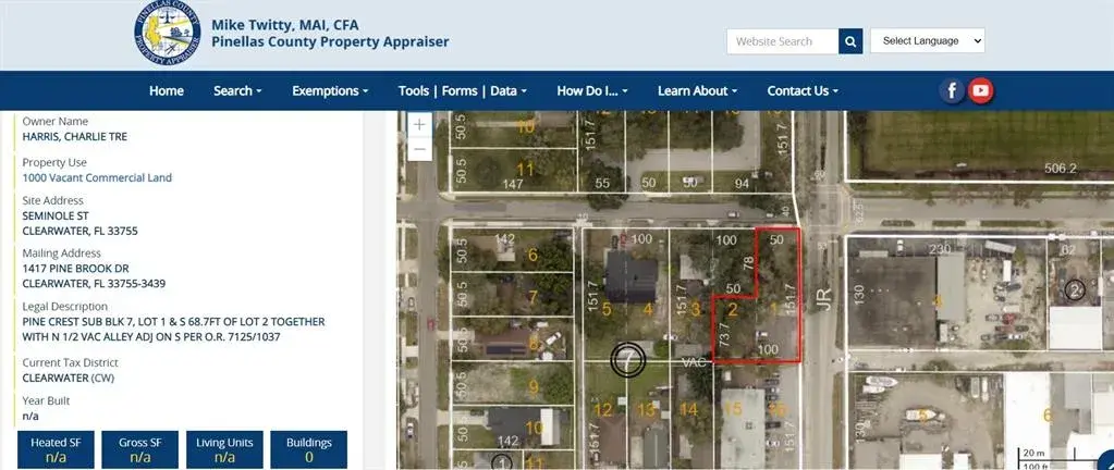 Property for sale at SEMINOLE STREET, CLEARWATER, FL, 33755