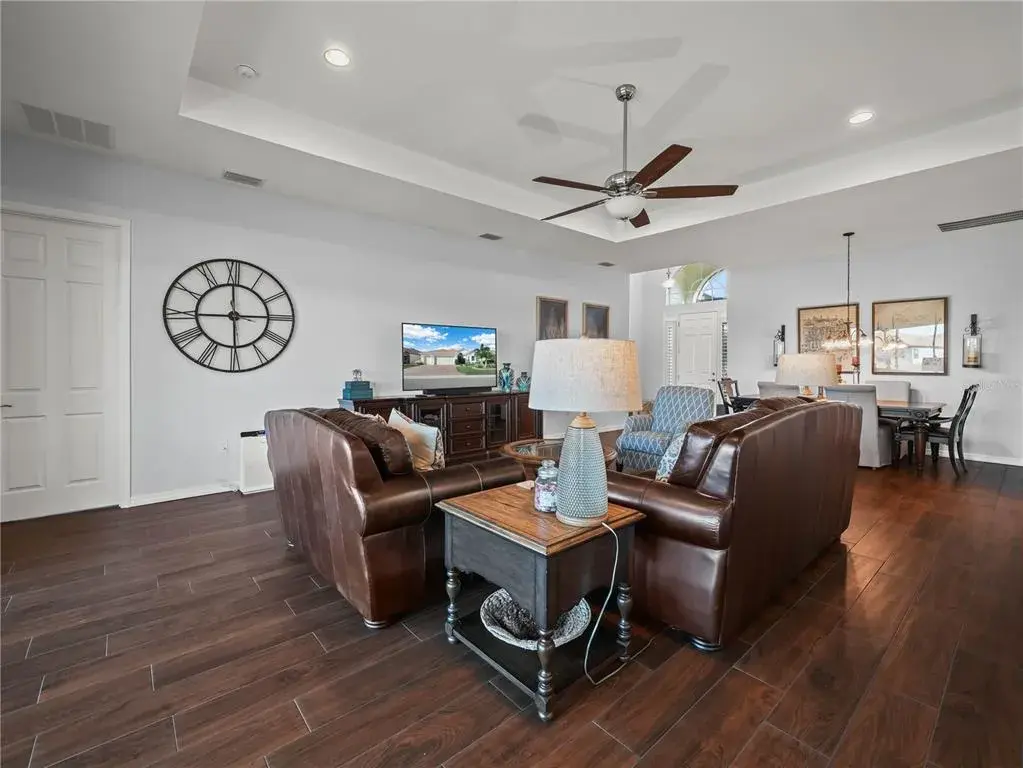 Trey Ceiling  and Recessed Lighting in LR