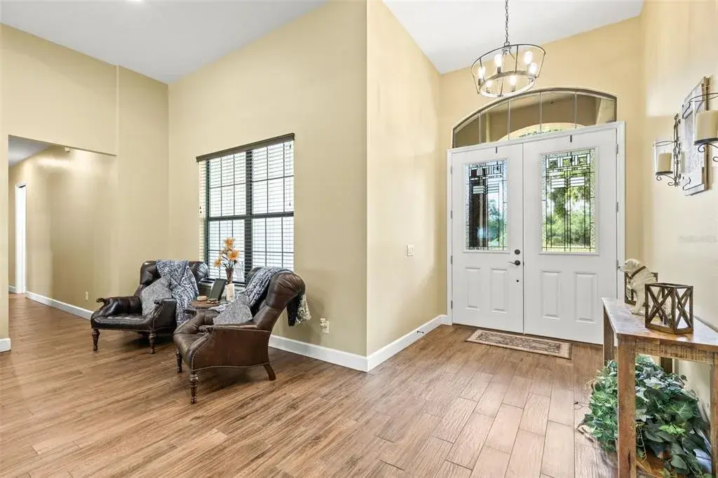 double door entry foyer
