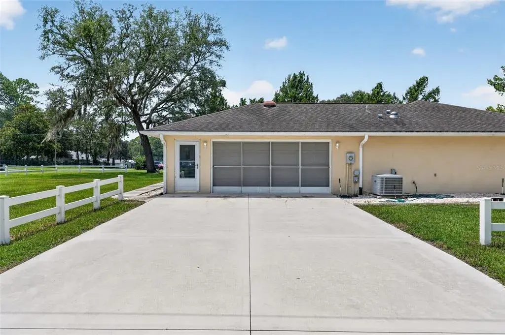 Side Garage and Driveway