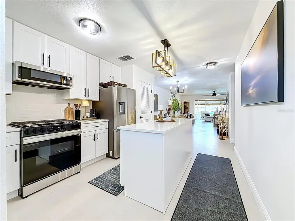 Updated kitchen with shaker cabinetry