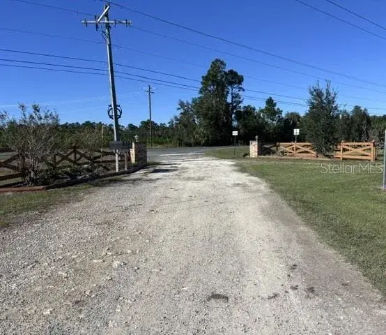 gated entrance from SR 24