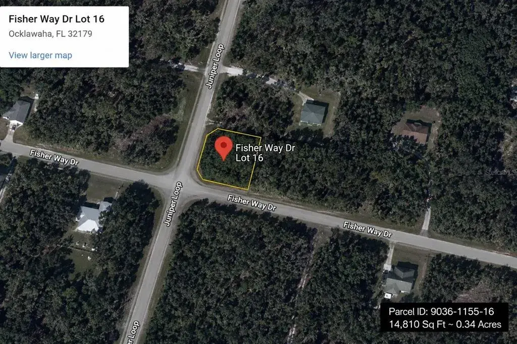 Property for sale at FISHER WAY DR LOT 16, OCKLAWAHA, FL, 32179