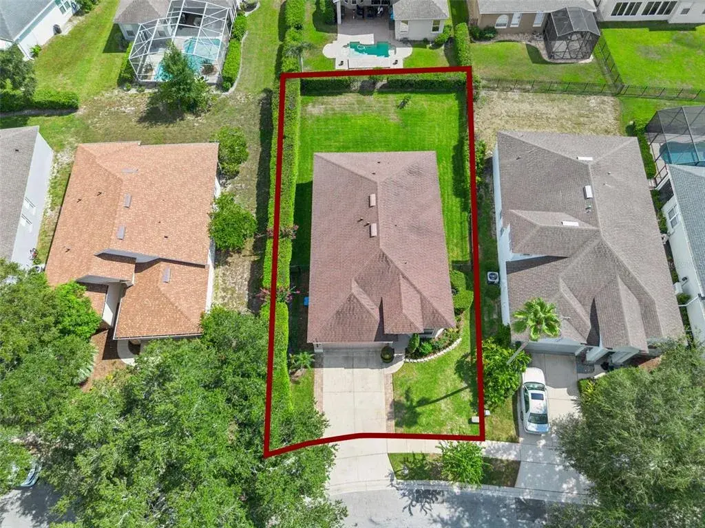 Large fenced back yard.