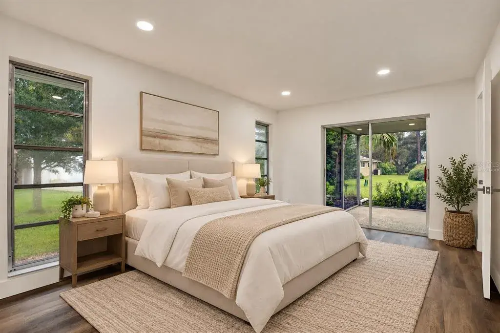 Virtually Staged Primary bedroom