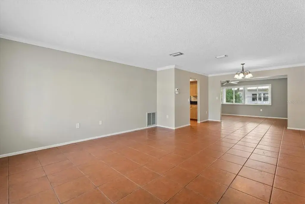 Coming in the front door you enter the large, open living and dining room combination