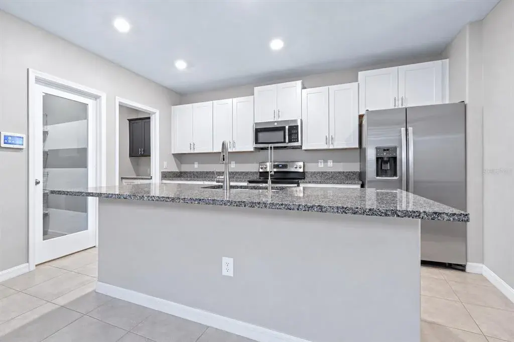 Kitchen with walk in pantry