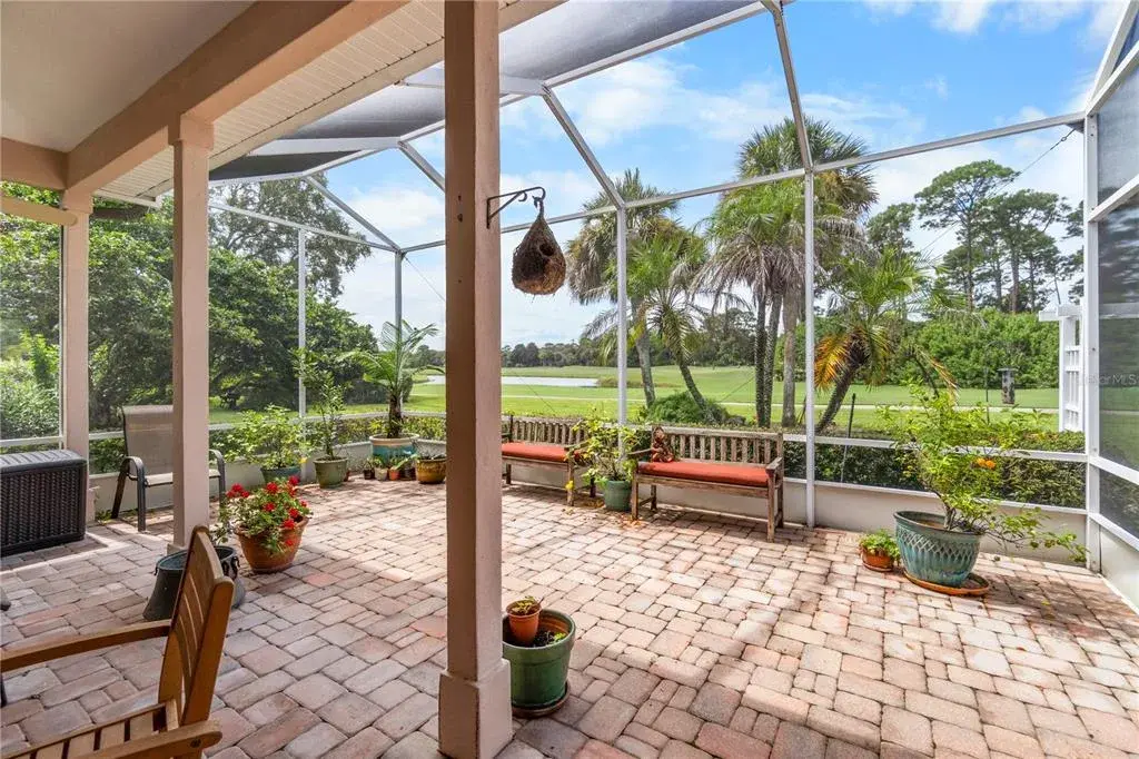 The lanai has lots of room for relaxing and entertainment