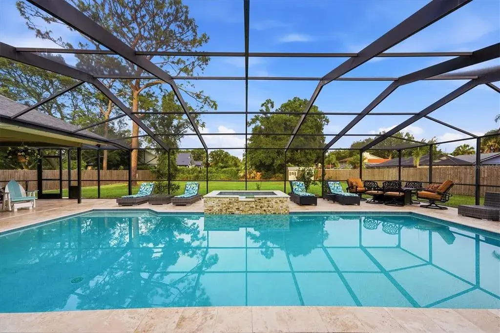 HUGE pool and patio great for entertaining friends & family!  Not to mention the oversized backyard!