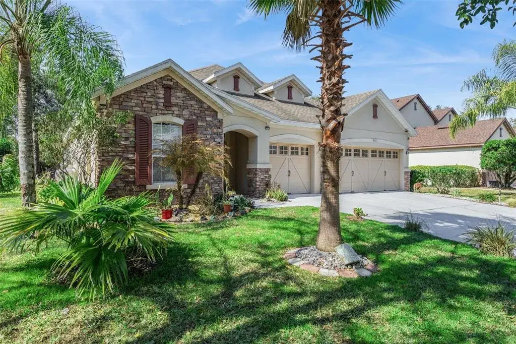 Mature landscaping gives established neighborhood feeling