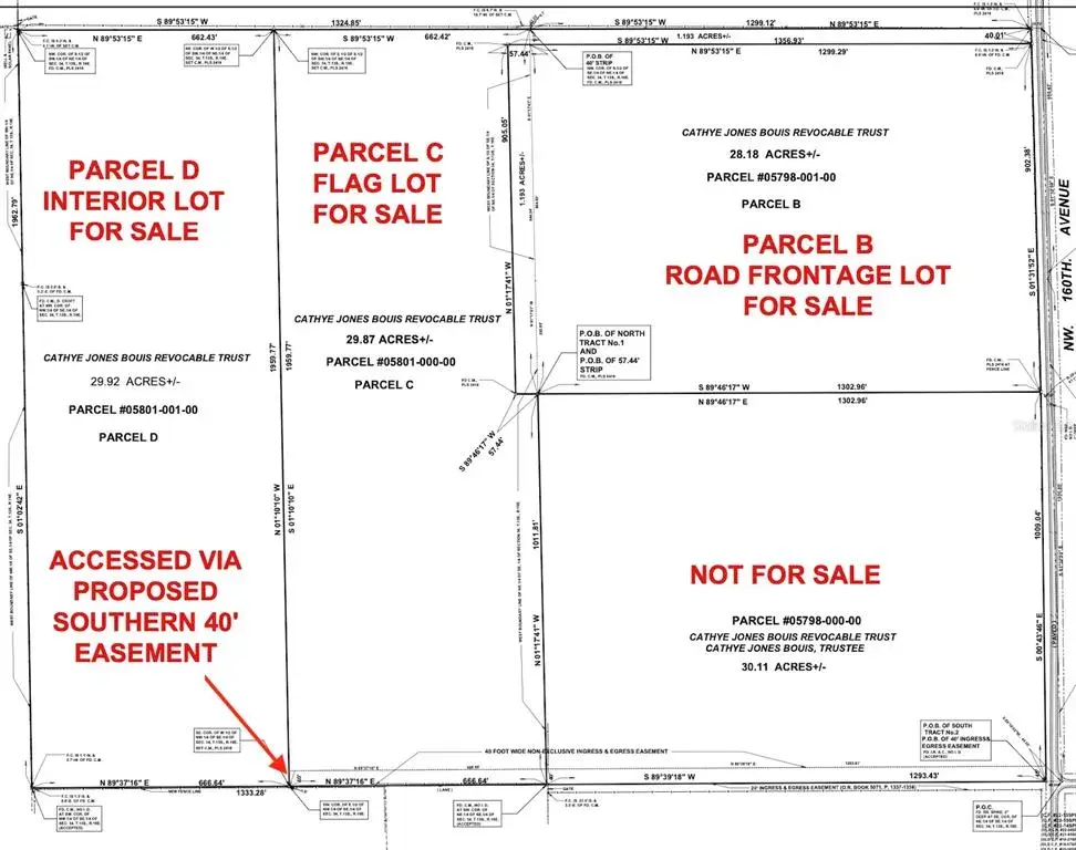 Property for sale at Parcel C NW 160TH AVENUE, MORRISTON, FL, 32668