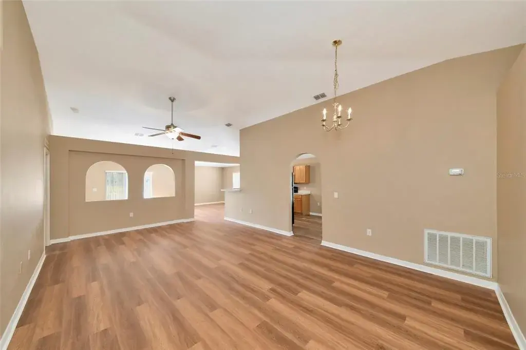 Dining room and living room