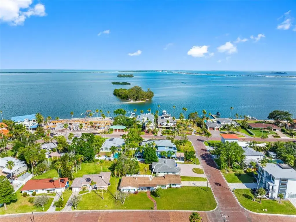 Aerial view of community