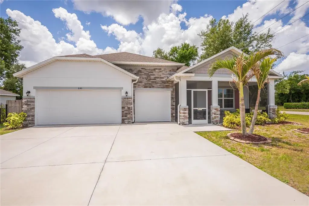 Stunning 2021 Built Home Featuring Stone Accents, 3-Car Garage & Private Greenbelt Setting.