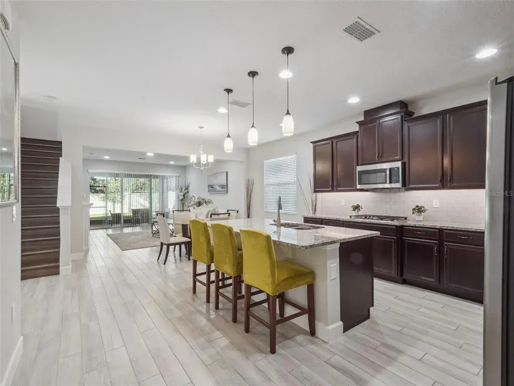 Beyond Foyer - Kitchen, Dining, Living