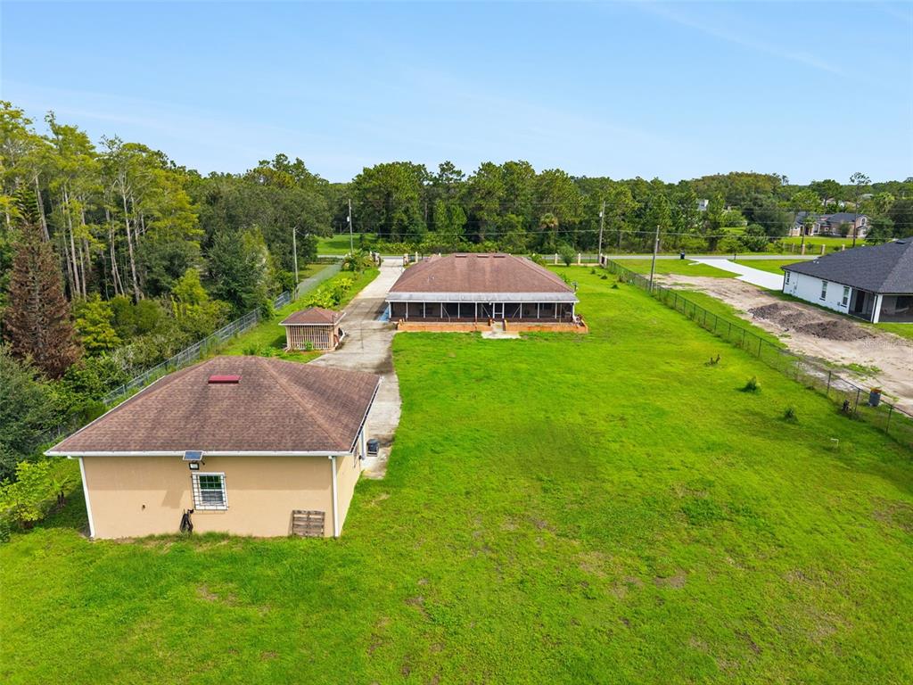 View from the rear of the property - 1.74 acres