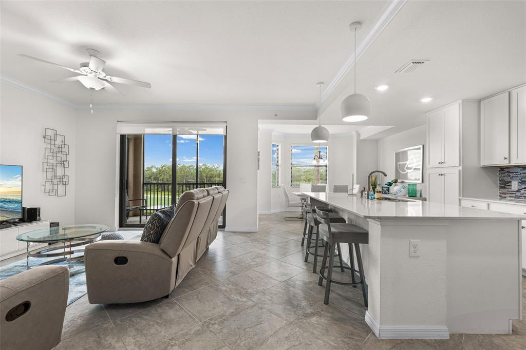 Open-concept floorplan
