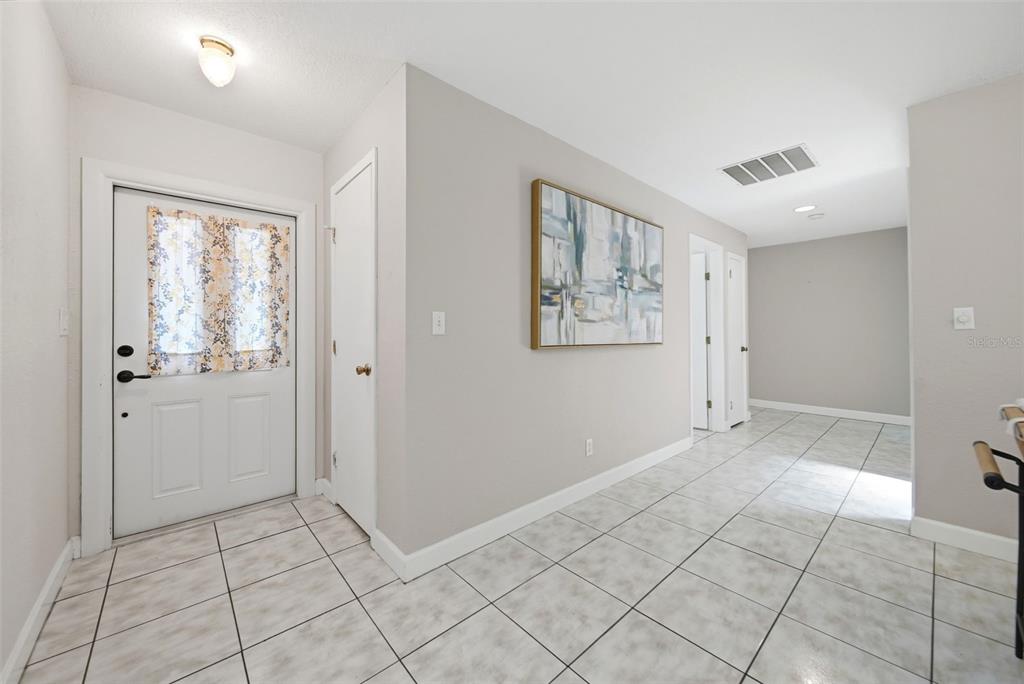 Light and bright entry.