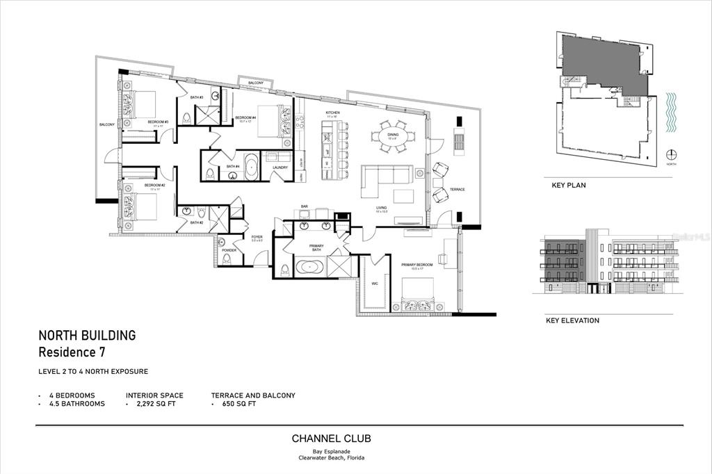 Property for sale at 699 BAY ESPLANADE UNIT 201, CLEARWATER, FL, 33767