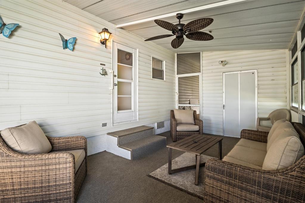 Screen Enclosed Porch - Laundry & Storage Rooms