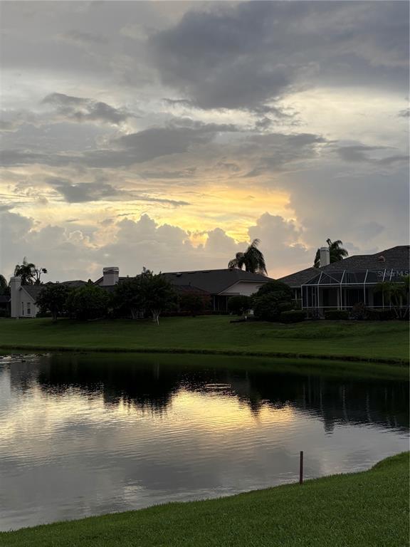Sunset over the golf course
