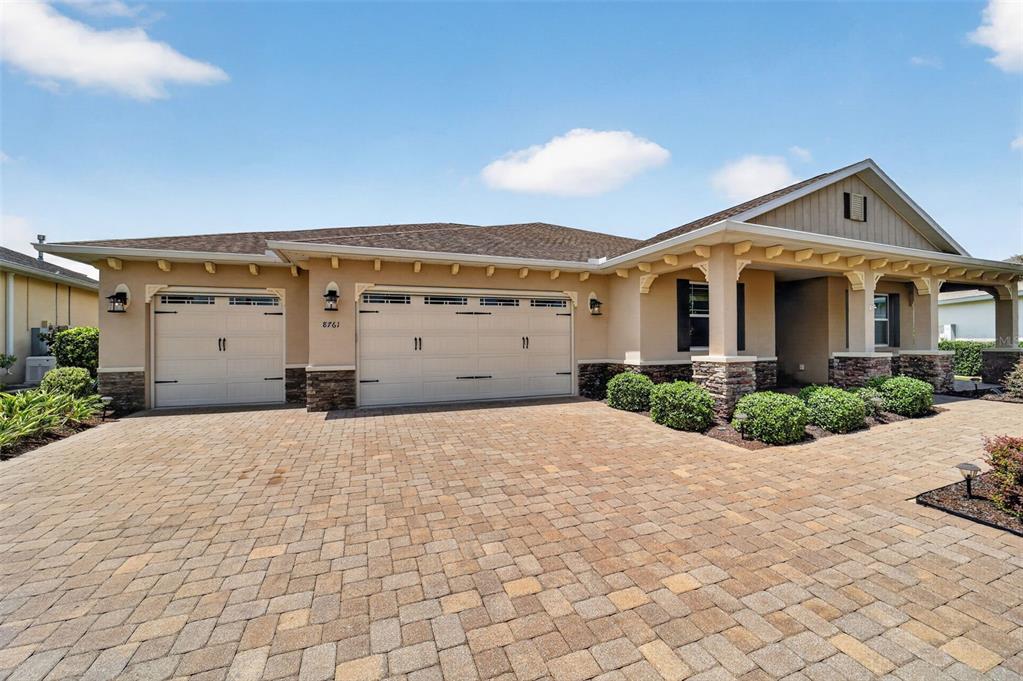 3 car Garage w/ workshop: 2 plus Golf cart