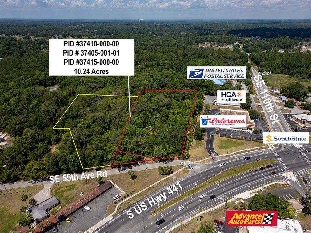 All 3 parcels for a total of 10.24 acres