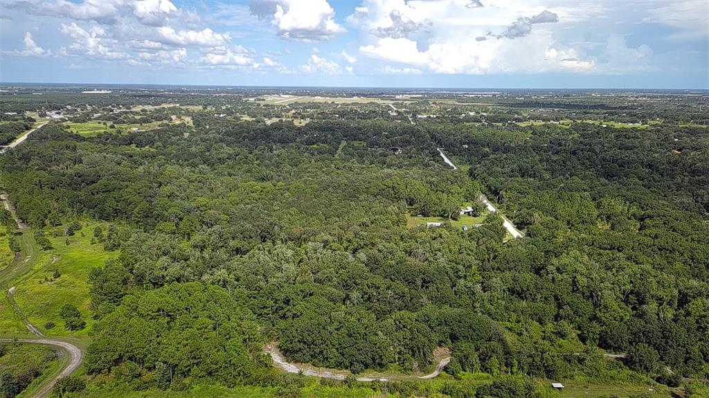 This is looking east behind the Land