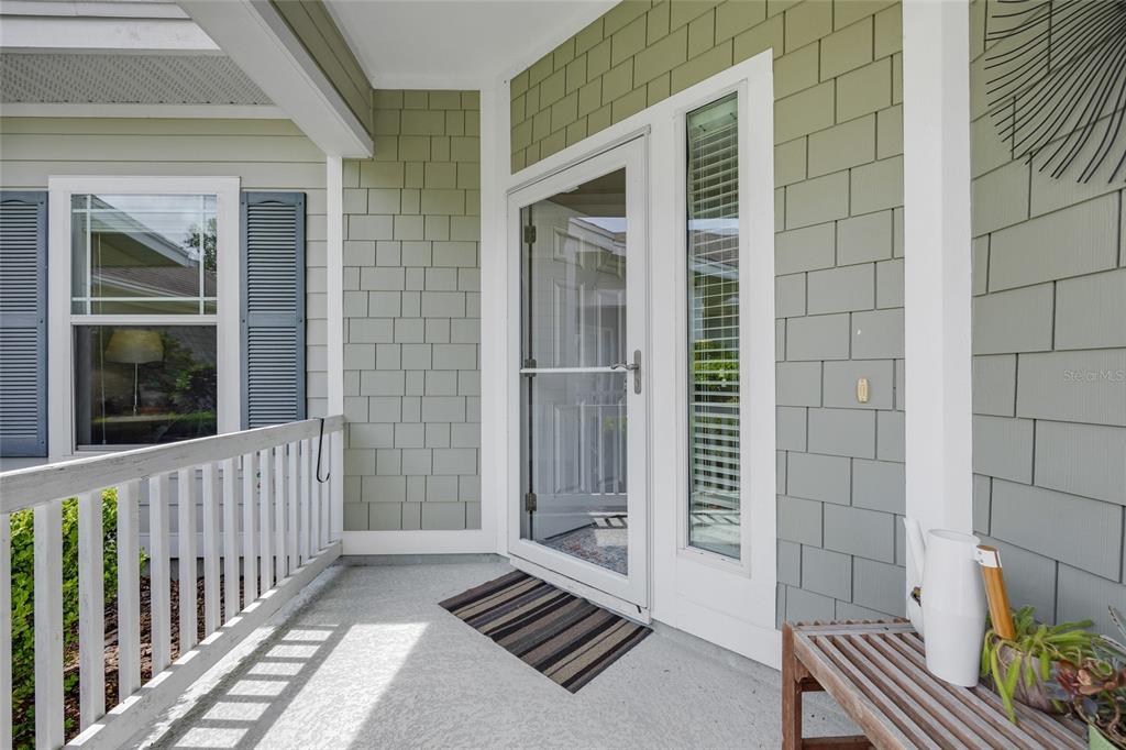 Front Porch with Full Glass Storm Door