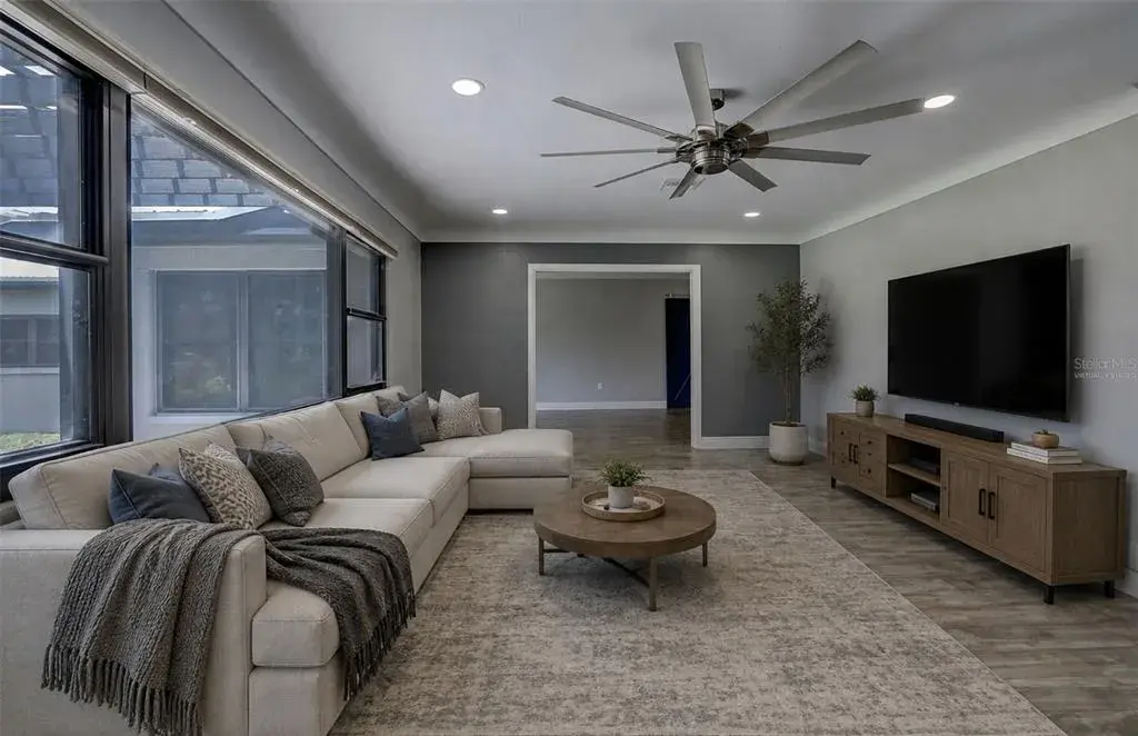 Virtually Staged Living Room