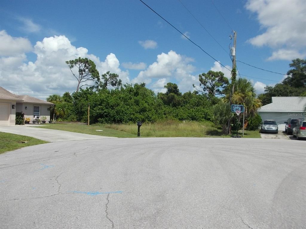 Looking East up the street