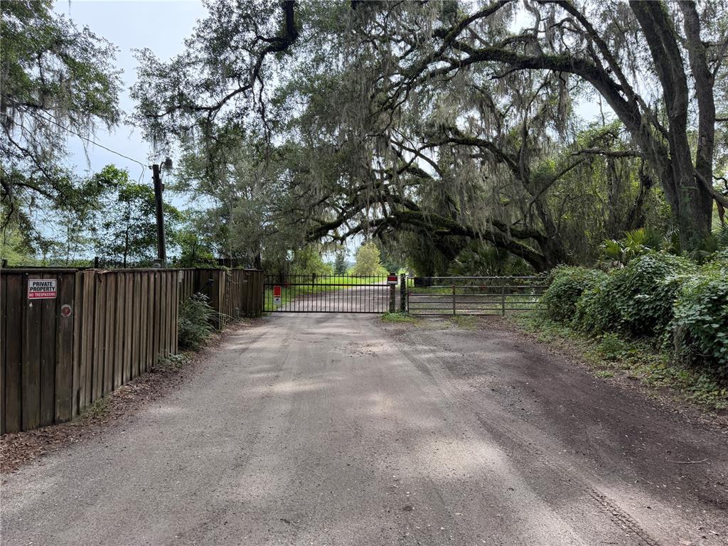 Northern Gated Entrance to the Private Prairie