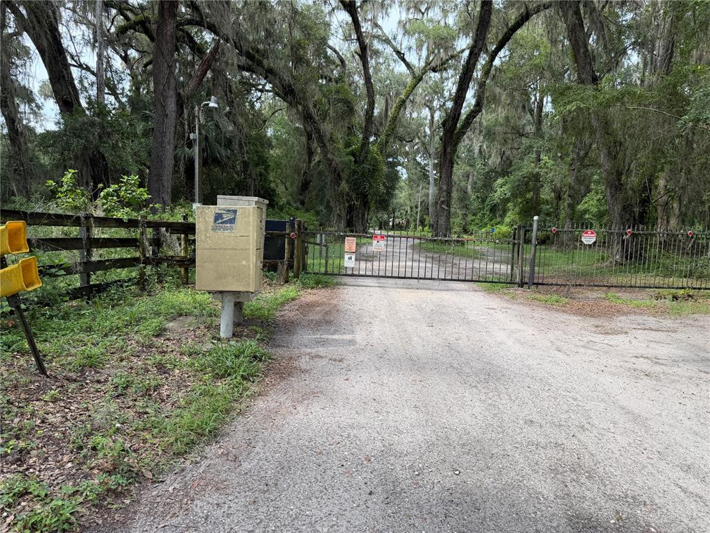 Southern Gated Entrance to the Private Prairie