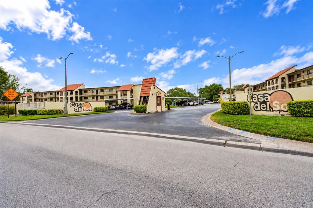 Additional view of the community entrance.
