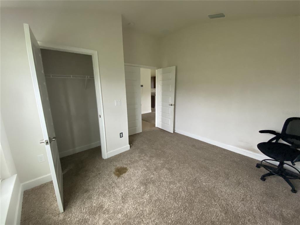 Bedroom/Office has built in closet.