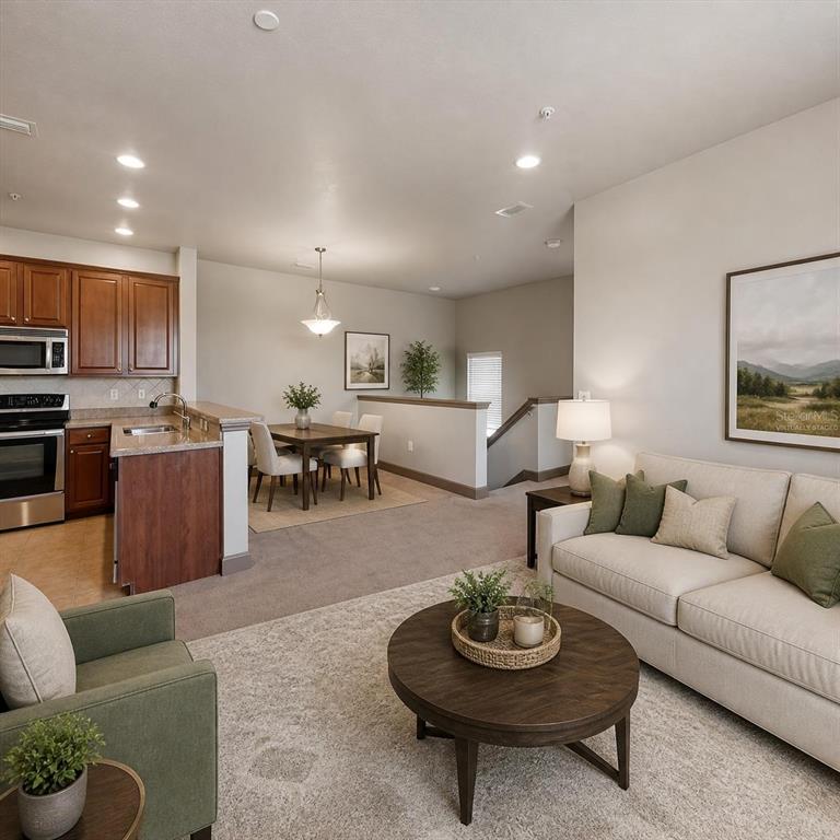 Living Room Virtually Staged