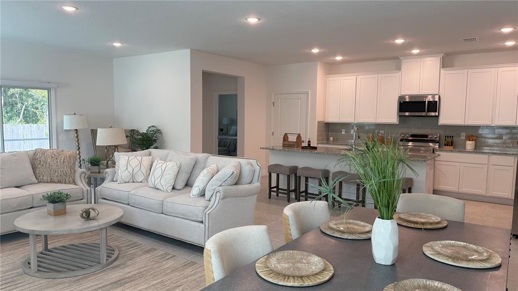 Open Concept Great Room & Dining Nook