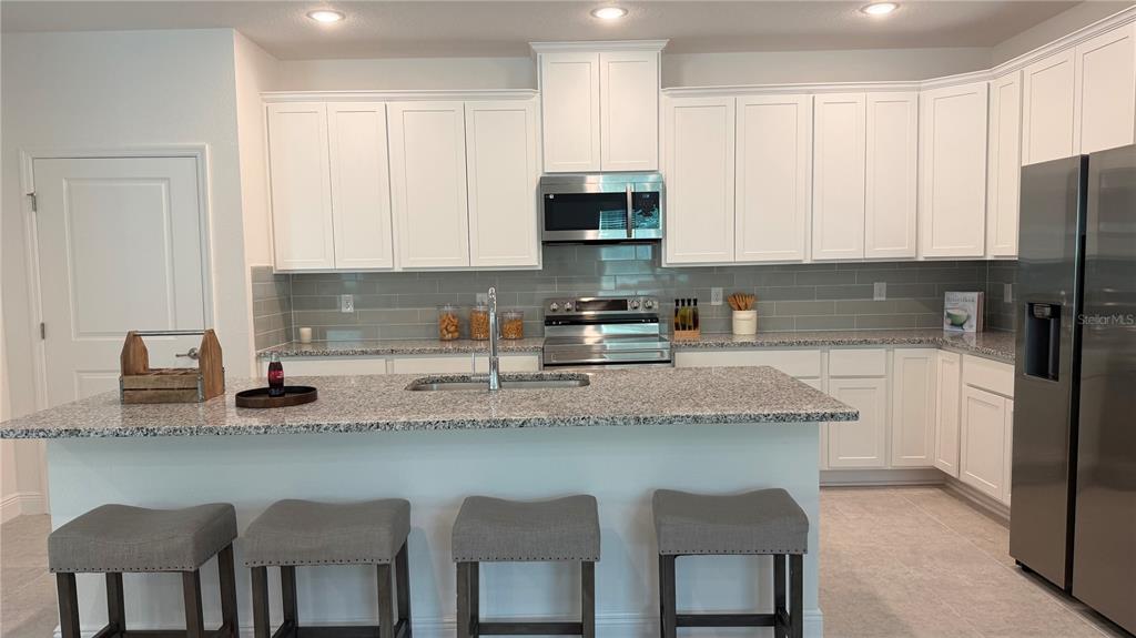 Gorgeous Kitchen with oversized island.