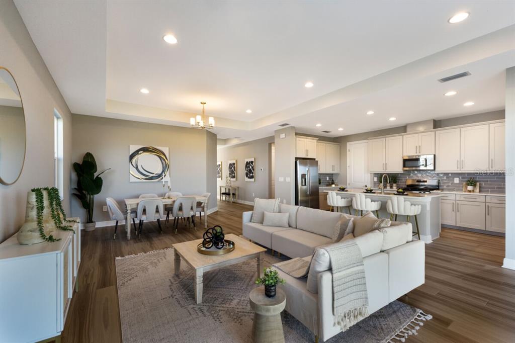 Great Room-Photo description represents the model home of same floor plan.
