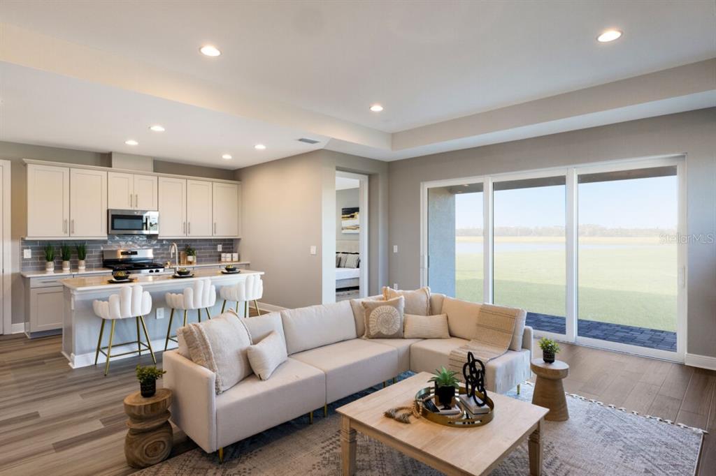 Great Room-Photo description represents the model home of same floor plan.