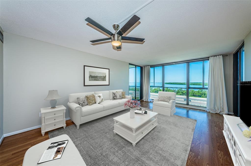 Virtually Staged Living room