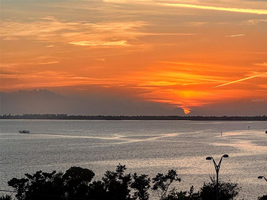 Sunset from every window and room.