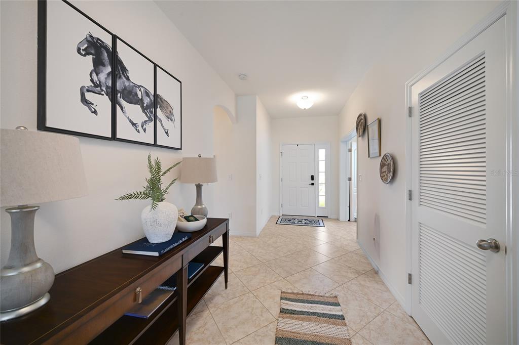 Entryway Facing Front Door w/ Office on the Right Side.