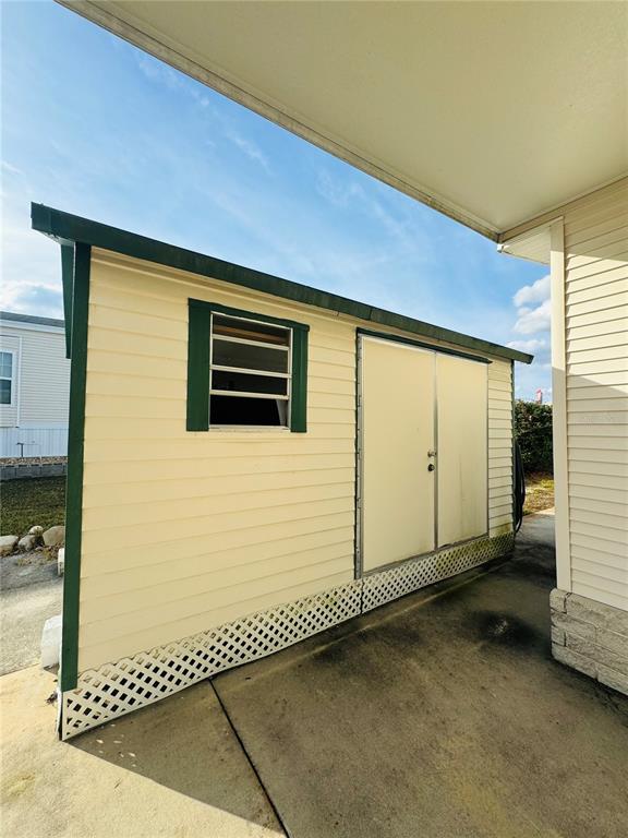 Shed on one lot