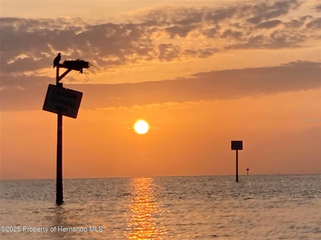 Sunset Views leaving Hernando Beach into Gulf.