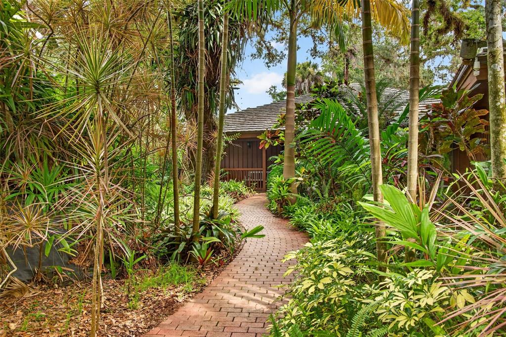 Paver sidewalk to front door