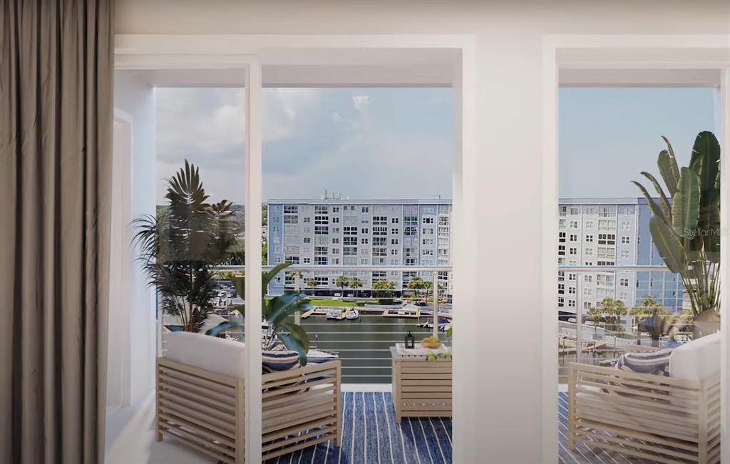 Balcony water views
