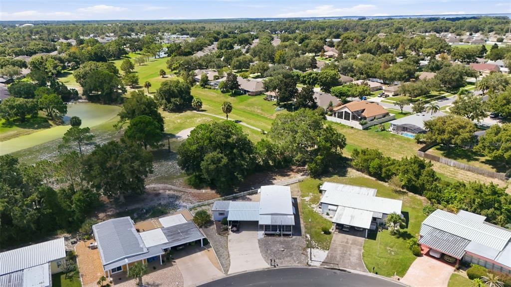 Drone view overlooking Baytree