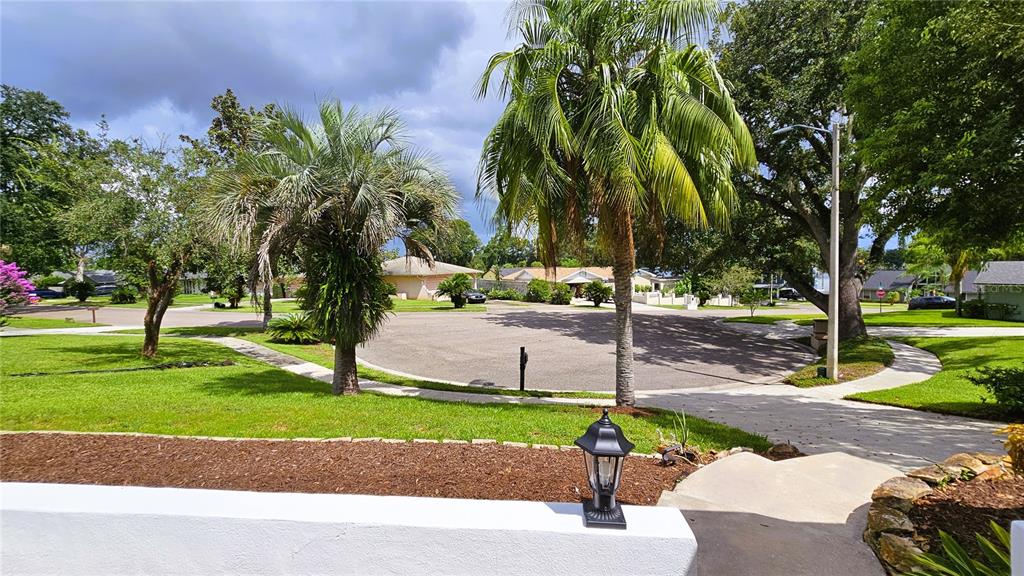 The view from your front porch. Your new home is located on a partial cul-de-sac.