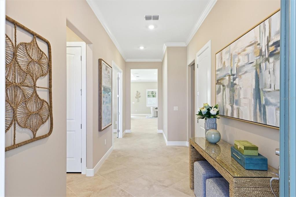 Just inside the front door an over-sized foyer